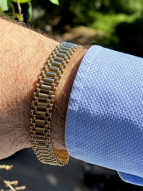 rolex men bracelet|Rolex 14k gold men's bracelet.